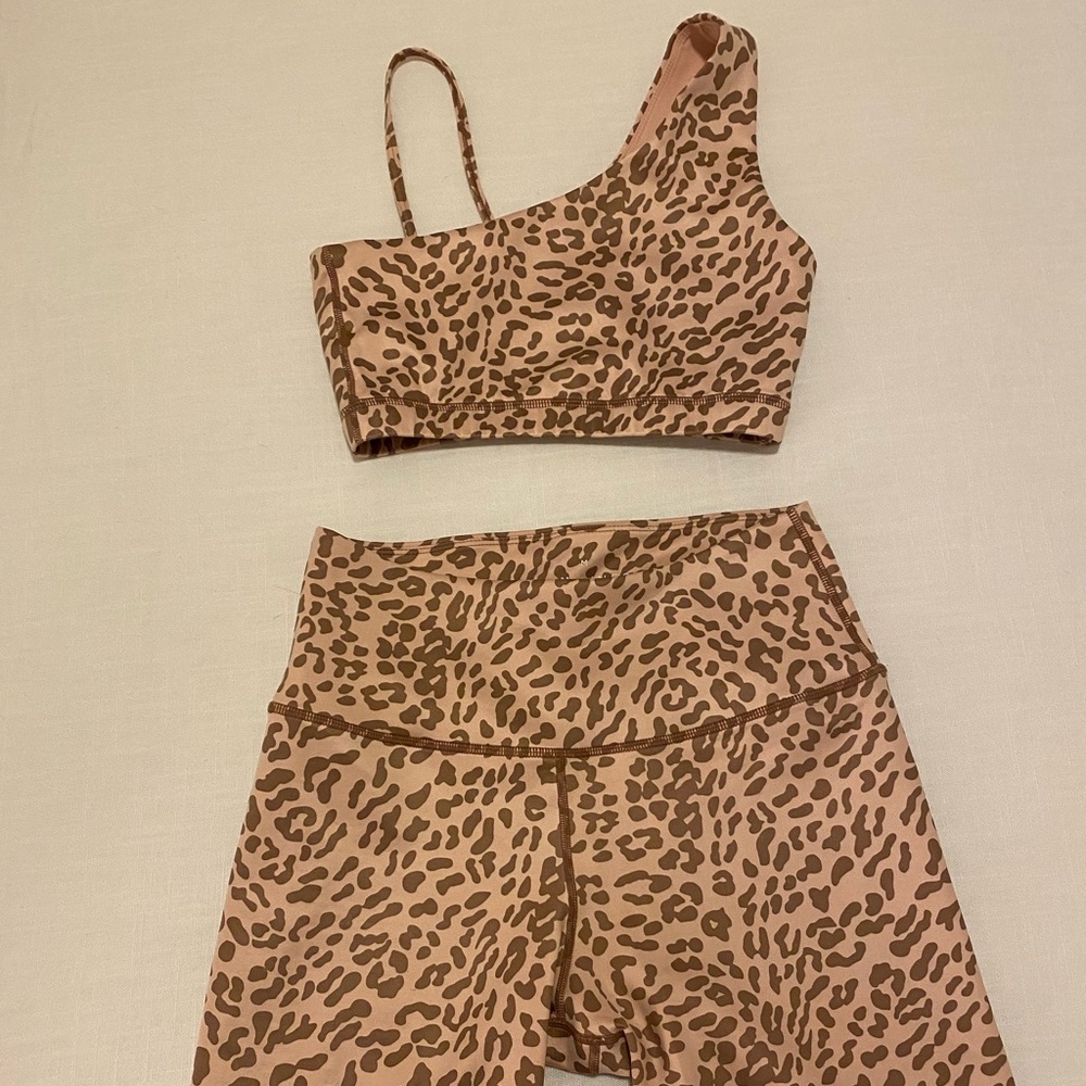 Tan + Lines Cheetah Activewear Set